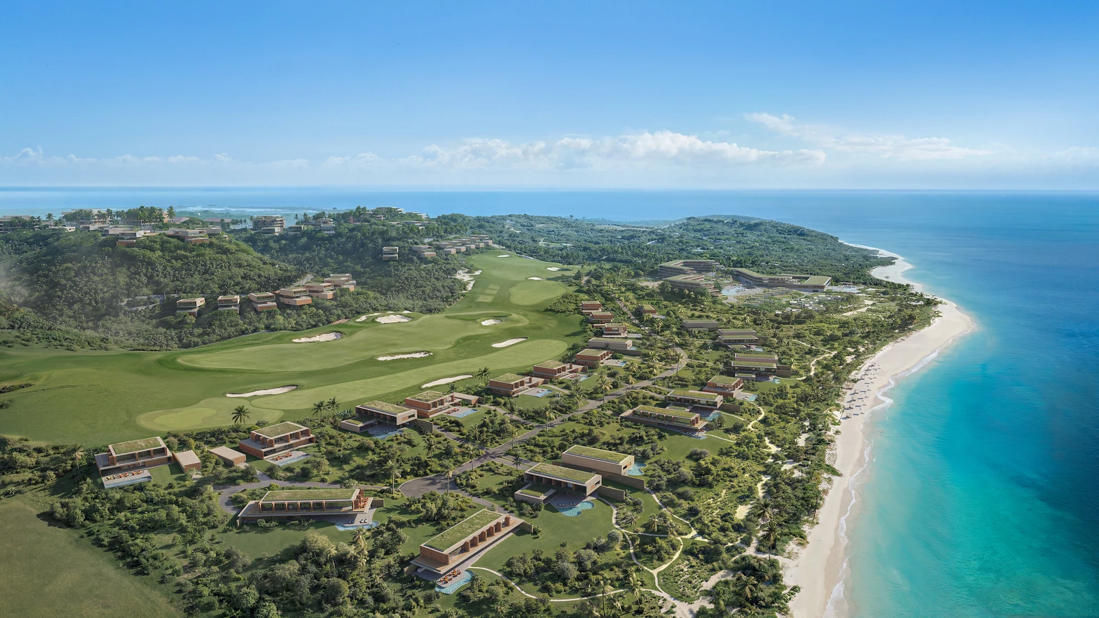 Esencia masterplan in Cabo Rojo, official architectural rendering by Eleven Visualisation