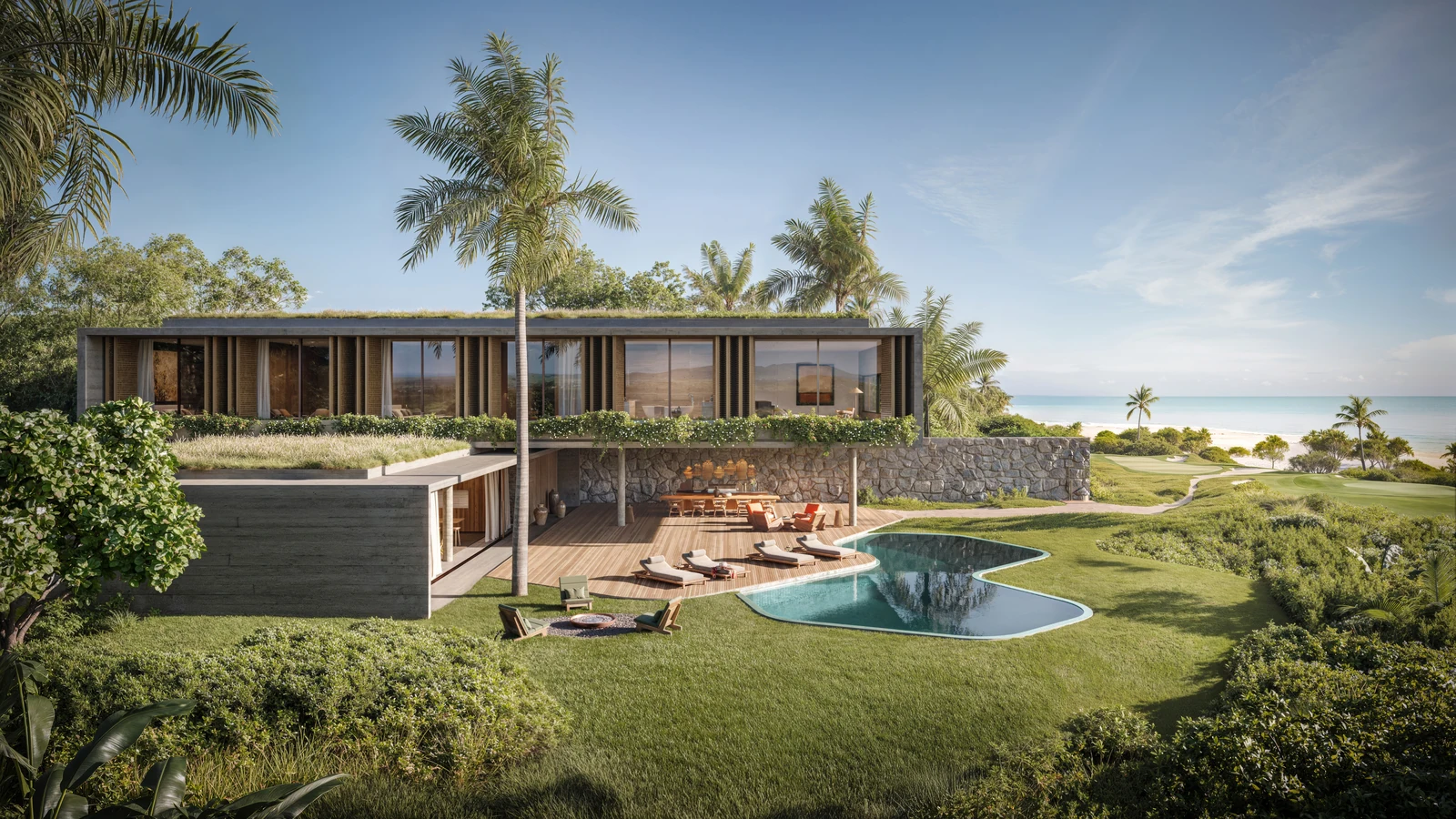 Mandarin Oriental Residences at Esencia, official architectural rendering by Eleven Visualisation